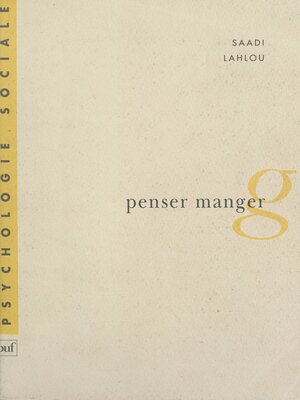 cover image of Penser manger